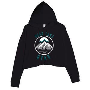 Bear Lake Utah Mountain Skiing Hiking Fishing Boating Meaningful Gift Crop Fleece Hoodie