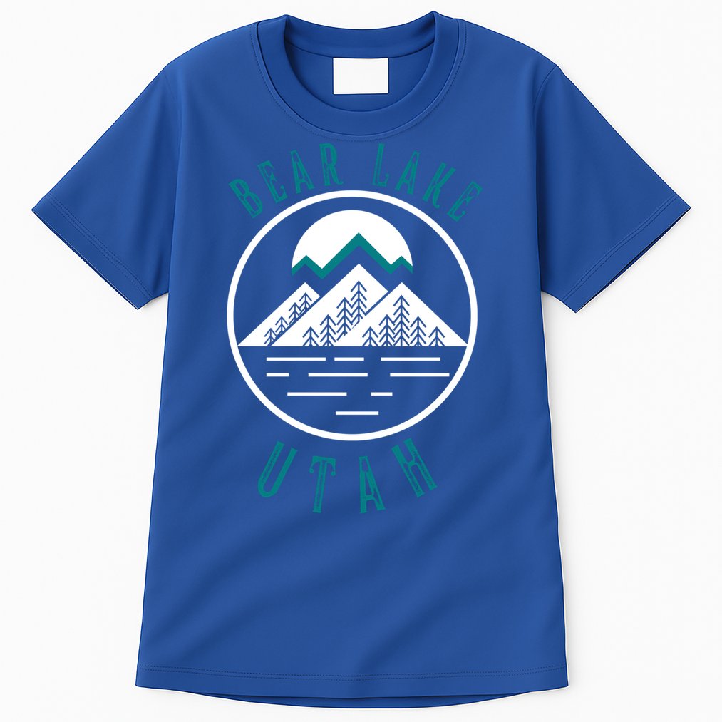 Bear Lake Utah Mountain Skiing Hiking Fishing Boating Meaningful Gift Tall T-Shirt