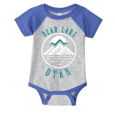 Bear Lake Utah Mountain Skiing Hiking Fishing Boating Meaningful Gift Infant Baby Jersey Bodysuit