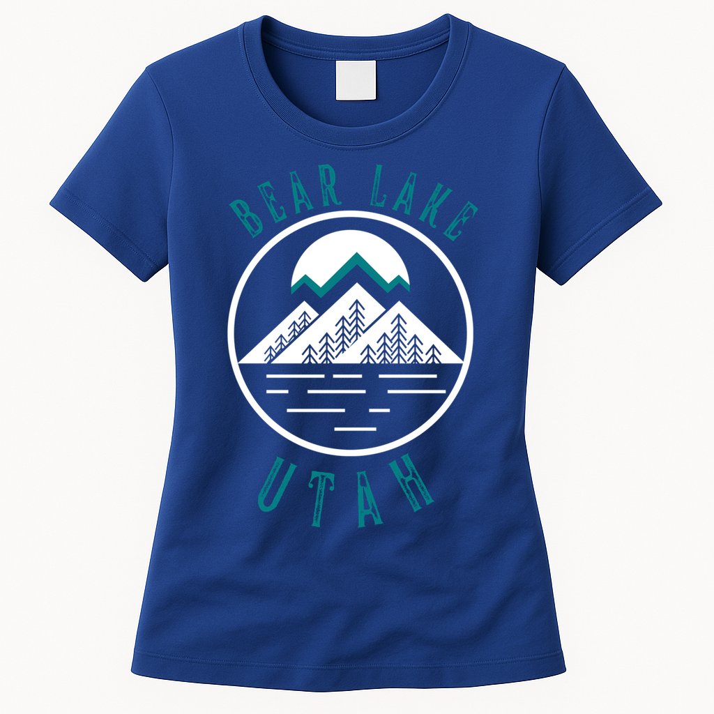 Bear Lake Utah Mountain Skiing Hiking Fishing Boating Meaningful Gift Womens T-Shirt