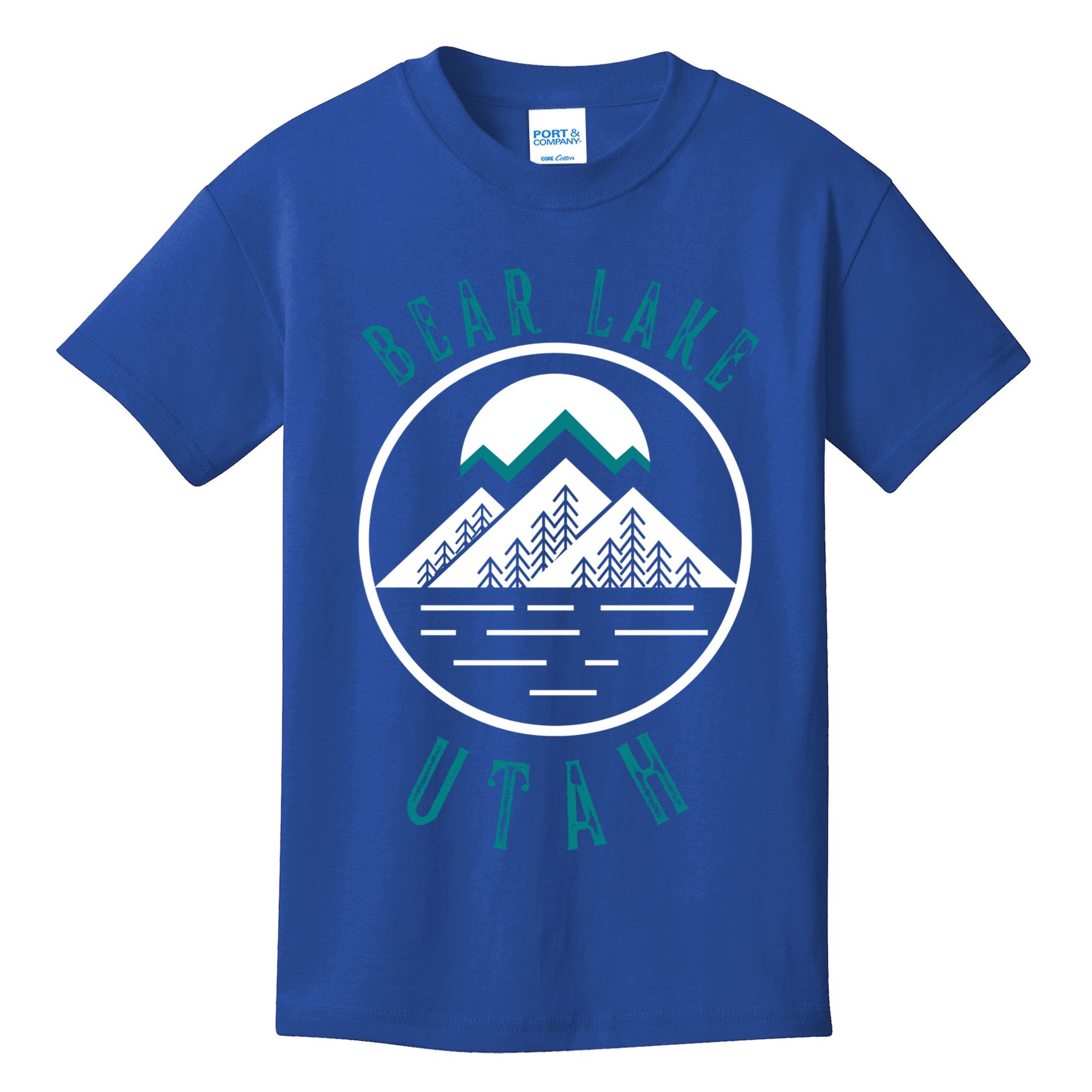 Bear Lake Utah Mountain Skiing Hiking Fishing Boating Meaningful Gift Kids T-Shirt