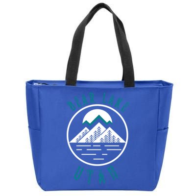 Bear Lake Utah Mountain Skiing Hiking Fishing Boating Meaningful Gift Zip Tote Bag