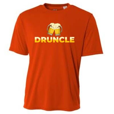 Beer Loving Uncle Druncle Funny Gift Cooling Performance Crew T-Shirt