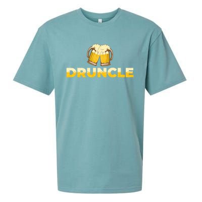 Beer Loving Uncle Druncle Funny Gift Sueded Cloud Jersey T-Shirt