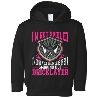 Brick Layer Union Bricklayer Girlfriend Bricklayer Wife Toddler Hoodie