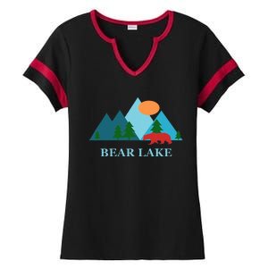 Bear Lake Utah And Idaho Vacation Souvenir Ladies Halftime Notch Neck Tee