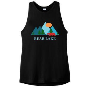 Bear Lake Utah And Idaho Vacation Souvenir Ladies PosiCharge Tri-Blend Wicking Tank