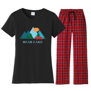 Bear Lake Utah And Idaho Vacation Souvenir Women's Flannel Pajama Set