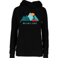 Bear Lake Utah And Idaho Vacation Souvenir Womens Funnel Neck Pullover Hood