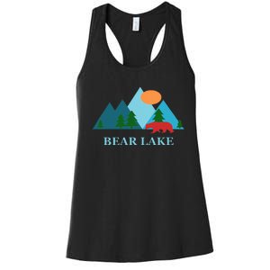 Bear Lake Utah And Idaho Vacation Souvenir Women's Racerback Tank