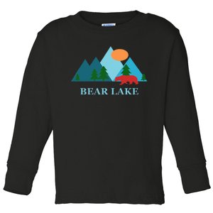 Bear Lake Utah And Idaho Vacation Souvenir Toddler Long Sleeve Shirt