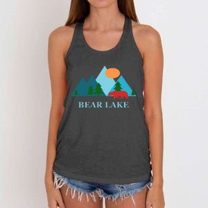 Bear Lake Utah And Idaho Vacation Souvenir Women's Knotted Racerback Tank