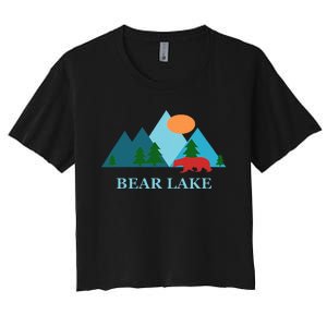 Bear Lake Utah And Idaho Vacation Souvenir Women's Crop Top Tee