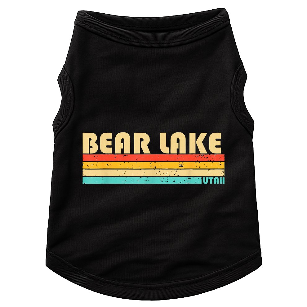 Bear Lake Utah Funny Fishing Camping Summer Doggie Tank