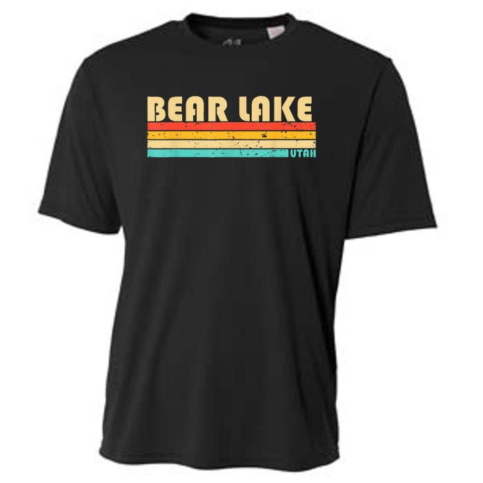 Bear Lake Utah Funny Fishing Camping Summer Cooling Performance Crew T-Shirt