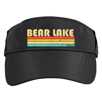 Bear Lake Utah Funny Fishing Camping Summer Adult Drive Performance Visor