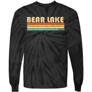 Bear Lake Utah Funny Fishing Camping Summer Tie-Dye Long Sleeve Shirt