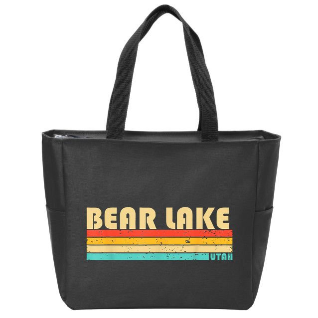 Bear Lake Utah Funny Fishing Camping Summer Zip Tote Bag