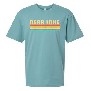 Bear Lake Utah Funny Fishing Camping Summer Sueded Cloud Jersey T-Shirt