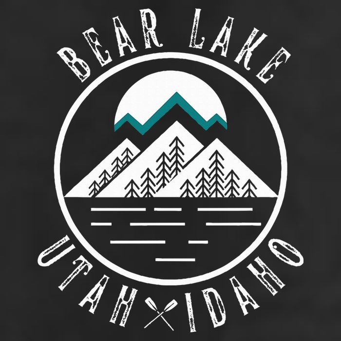 Bear Lake Utah Idaho Camping Boating 7 Panel Mesh Trucker Snapback Hat