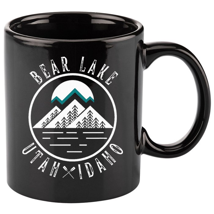 Bear Lake Utah Idaho Camping Boating 11oz C Handle Ceramic Mug