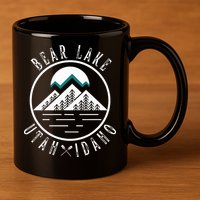 Bear Lake Utah Idaho Camping Boating 11oz C Handle Ceramic Mug