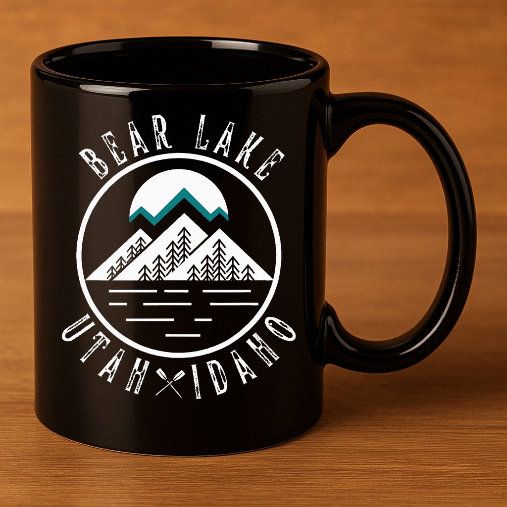 Bear Lake Utah Idaho Camping Boating 11oz C Handle Ceramic Mug