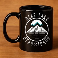 Bear Lake Utah Idaho Camping Boating 11oz C Handle Ceramic Mug