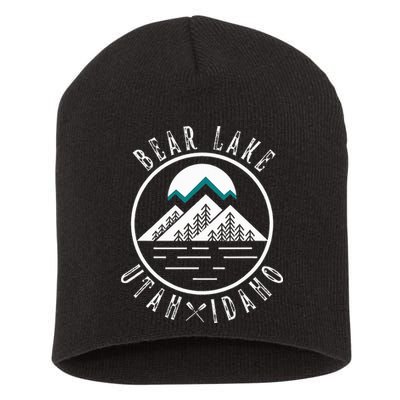 Bear Lake Utah Idaho Camping Boating Short Acrylic Beanie