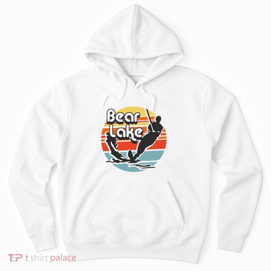 Bear Lake Utah Water Skiing Water Ski Hoodie
