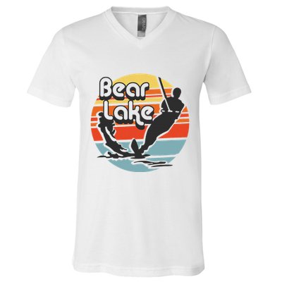 Bear Lake Utah Water Skiing Water Ski V-Neck T-Shirt