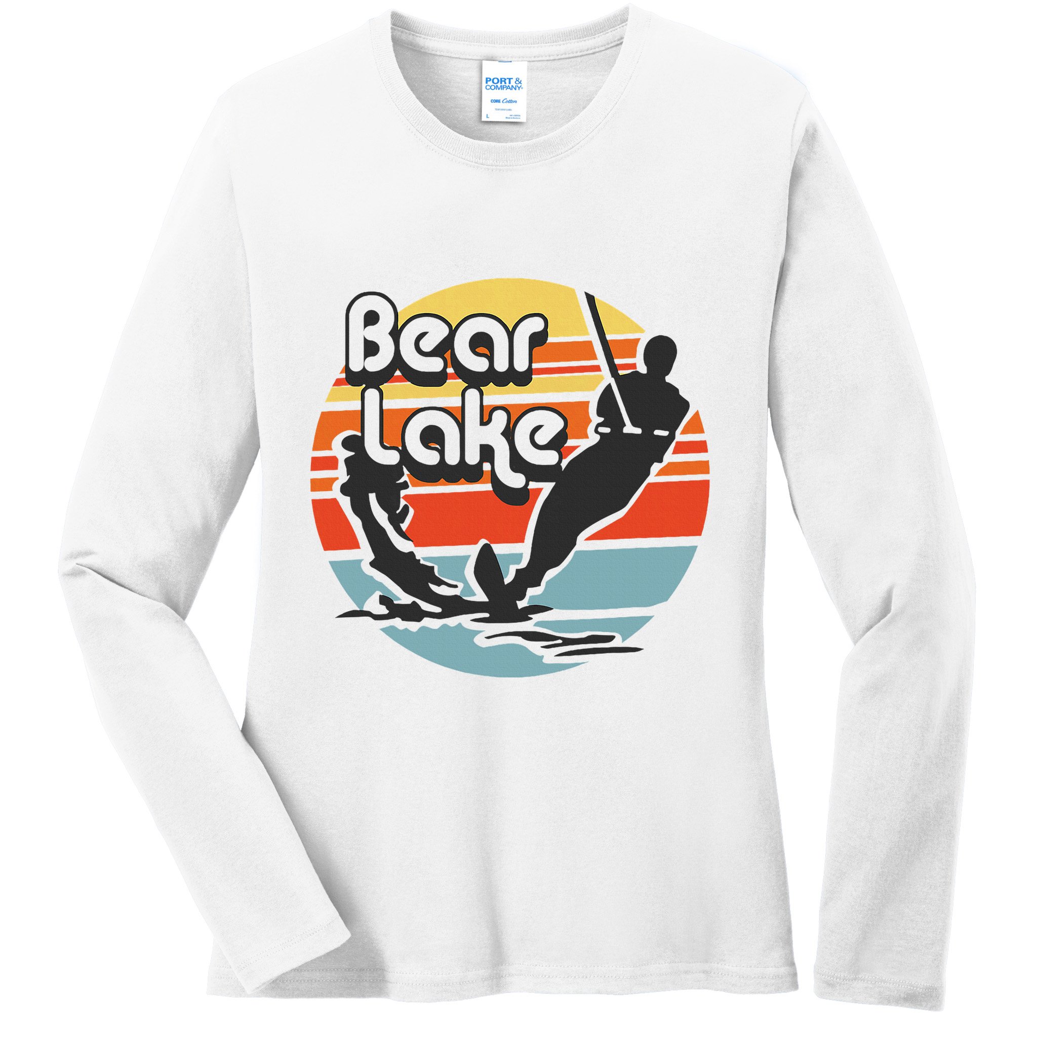 Bear Lake Utah Water Skiing Water Ski Ladies Long Sleeve Shirt