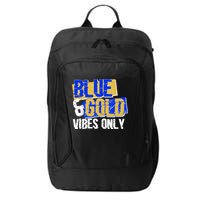 Blue & Gold Vibes Only City Backpack
