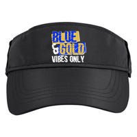Blue & Gold Vibes Only Adult Drive Performance Visor