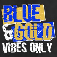 Blue & Gold Vibes Only Adult Drive Performance Visor