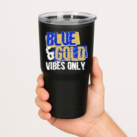 Blue & Gold Vibes Only Tumbler