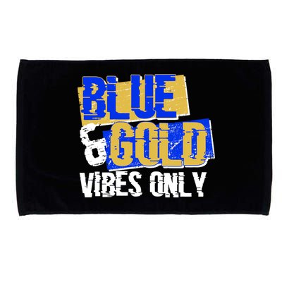 Blue & Gold Vibes Only Microfiber Hand Towel