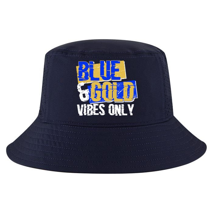 Blue & Gold Vibes Only Cool Comfort Performance Bucket Hat