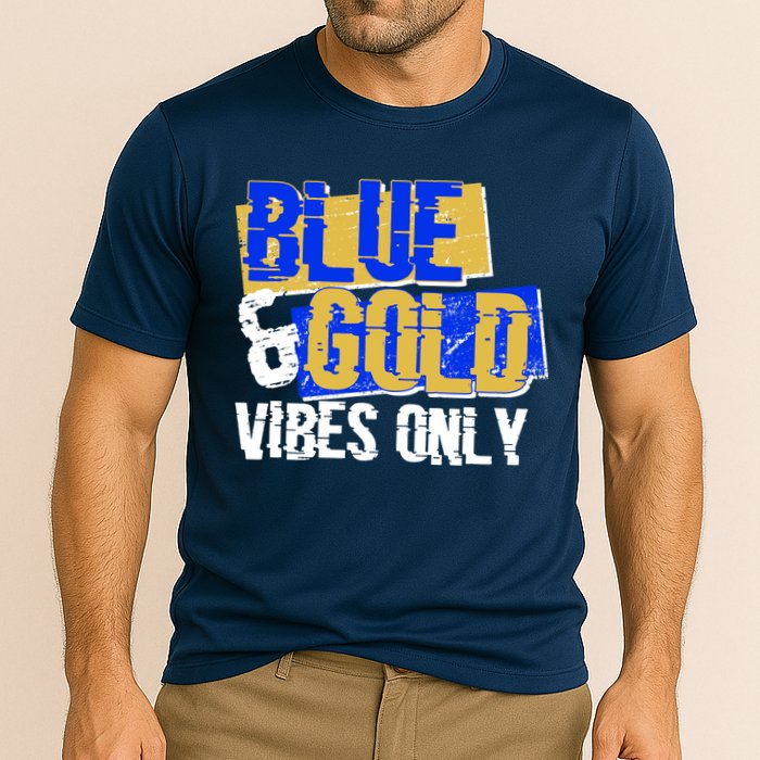 Blue & Gold Vibes Only Performance Shirt
