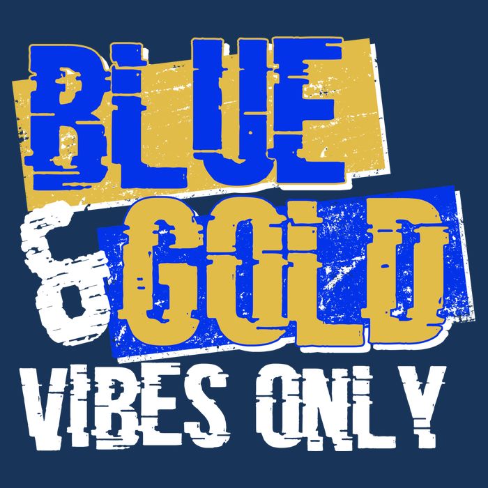 Blue & Gold Vibes Only Performance Shirt