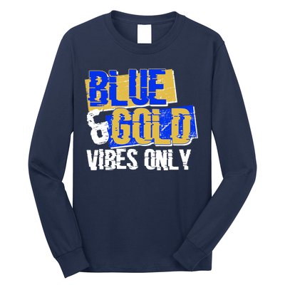 Blue & Gold Vibes Only Long Sleeve Shirt