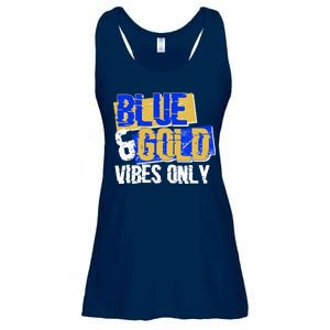 Blue & Gold Vibes Only Ladies Essential Flowy Tank