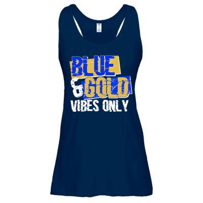 Blue & Gold Vibes Only Ladies Essential Flowy Tank