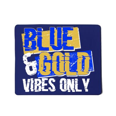 Blue & Gold Vibes Only Mousepad