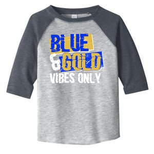 Blue & Gold Vibes Only Toddler Fine Jersey T-Shirt