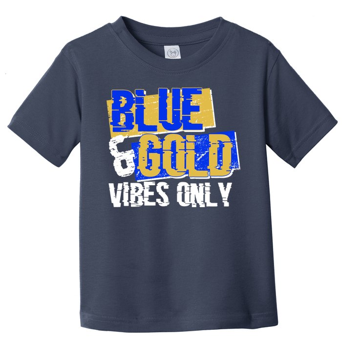 Blue & Gold Vibes Only Toddler T-Shirt