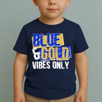 Blue & Gold Vibes Only Toddler T-Shirt