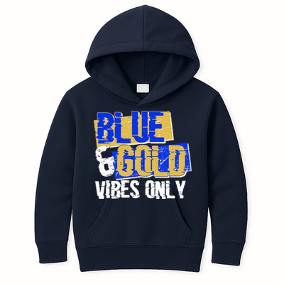 Blue & Gold Vibes Only Kids Hoodie