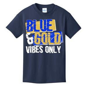 Blue & Gold Vibes Only Kids T-Shirt