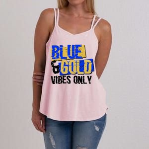 Blue & Gold Vibes Only Women's Strappy Tank